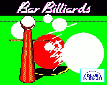 Bar Billiards (1987)(Blue Riboon)[a] screen shot title